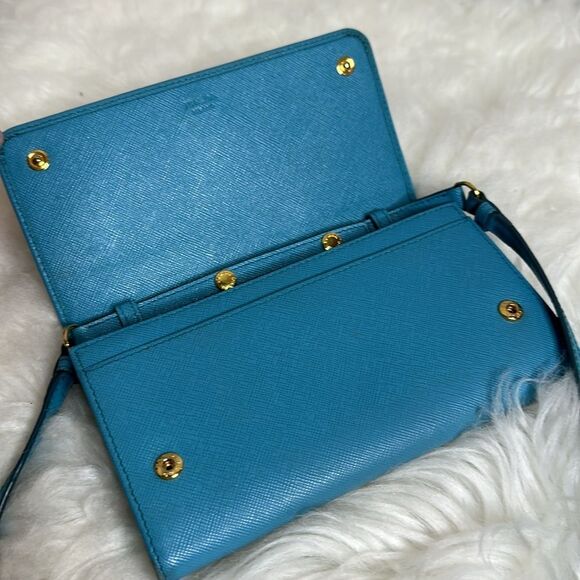 💯Authentic Prada Safiano Wallet on Strap🍀 - Picture 10 of 14